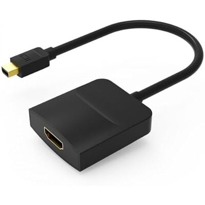 Brightium Adapter Mini displayport męski na hdmi żeński, 0,15m, kolor czarny, umożliwia podłączenie urządzeń z wyjściem Mini displayport do HDMI. Brightium Adapter Mini displayport męski na hdmi żeński, 0,15m, kolor czarny, umożliwia podłączenie urządzeń z wyjściem Mini displayport do HDMI.