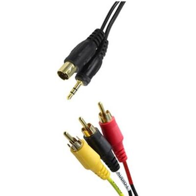 WatioWave Adapter złącza PC do TV/Video Mini-Din4P, Jack, 3 RCA Idealny do strumieniowego przesyłania dźwięku i wideo na urządzeniach multimedialnych. WatioWave Adapter złącza PC do TV/Video Mini-Din4P, Jack, 3 RCA Idealny do strumieniowego przesyłania dźwięku i wideo na urządzeniach multimedialnych.