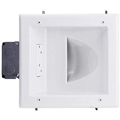 DATA COMM Datacomm Electronics 45-0032-wh komercyjna jakość wpuszczana AV/kabel HDMI Niemniej jednak płyta z 20 Amp Dual Power odbiornik DATA COMM Datacomm Electronics 45-0032-wh komercyjna jakość wpuszczana AV/kabel HDMI Niemniej jednak płyta z 20 Amp Dual Power odbiornik