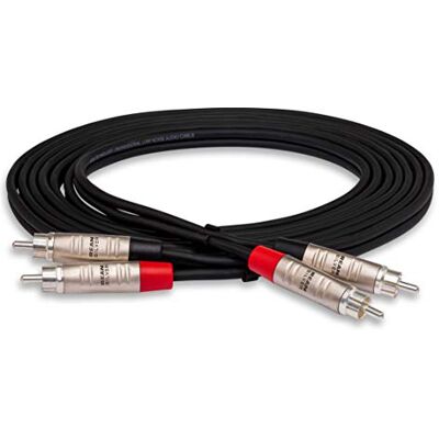 Hosa HRR-005X2 podwójny REAN RCA na podwójny REAN RCA Pro kabel łączący stereo, 5 stóp Hosa HRR-005X2 podwójny REAN RCA na podwójny REAN RCA Pro kabel łączący stereo, 5 stóp