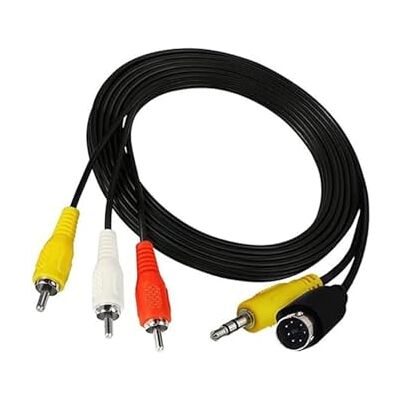 Brightium Adapter złącza PC do TV/VIDEO Mini-Din 4P, Jack i 3 RCA do transmisji audio i wideo w wysokiej jakości. Brightium Adapter złącza PC do TV/VIDEO Mini-Din 4P, Jack i 3 RCA do transmisji audio i wideo w wysokiej jakości.