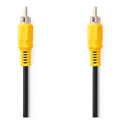 NEDIS Kompozytowy kabel wideo RCA RCA niklowany 480p 2,00 m okrągły PCW czarny plastikowy woreczek NEDIS Kompozytowy kabel wideo RCA RCA niklowany 480p 2,00 m okrągły PCW czarny plastikowy woreczek