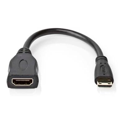 NEDIS Kabel High Speed HDMI ™ z Ethernet wtyczka HDMI wtyczka HDMI Mini 4K 30 Hz 10,2 Gb/s 0,20 m okrągły PCW czarny pudełko NEDIS Kabel High Speed HDMI ™ z Ethernet wtyczka HDMI wtyczka HDMI Mini 4K 30 Hz 10,2 Gb/s 0,20 m okrągły PCW czarny pudełko
