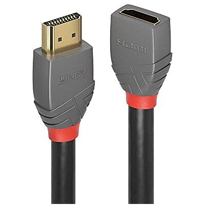 Lindy 36475 kabel przedłużający 0,5 m HDMI, Anthra Line Lindy 36475 kabel przedłużający 0,5 m HDMI, Anthra Line