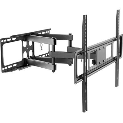 PureMounts Uchwyt ścienny do telewizora, uniwersalny uchwyt do telewizorów z płaskim i zakrzywionym uchwytem do telewizorów 32-70 cali do 40 kg, uchwyt do telewizora maks. VESA 600x400 mm, czarny PureMounts Uchwyt ścienny do telewizora, uniwersalny uchwyt do telewizorów z płaskim i zakrzywionym uchwytem do telewizorów 32-70 cali do 40 kg, uchwyt do telewizora maks. VESA 600x400 mm, czarny