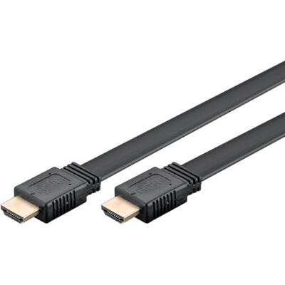 goobay Płaski kabel High Speed HDMI z Ethernet 1,5 m / 8K / 60 Hz @ 4K / 120 Hz – Ultra HD, HDR, eARC, 48 Gbit/s, Dolby Atmos, DTS:X – idealny do gier, kina domowego i streamingu goobay Płaski kabel High Speed HDMI z Ethernet 1,5 m / 8K / 60 Hz @ 4K / 120 Hz – Ultra HD, HDR, eARC, 48 Gbit/s, Dolby Atmos, DTS:X – idealny do gier, kina domowego i streamingu