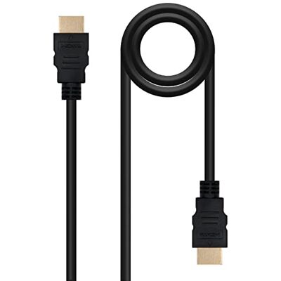 NANOCABLE 10.15.1700 Kabel HDMI V1.4 Wysoka prędkość/HEC) A/M-A/M, czarny, 1 m NANOCABLE 10.15.1700 Kabel HDMI V1.4 Wysoka prędkość/HEC) A/M-A/M, czarny, 1 m