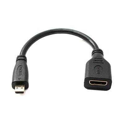 System-S Kabel HDMI 1.4 15 cm mini gniazdo do wtyczki micro 4K UHD 30 Hz 2K 60 Hz adapter System-S Kabel HDMI 1.4 15 cm mini gniazdo do wtyczki micro 4K UHD 30 Hz 2K 60 Hz adapter