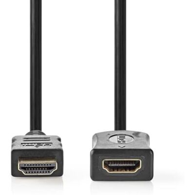 NEDIS Kabel High Speed HDMI z Ethernet wtyczka HDMI wyjście HDMI 4K 60 Hz ARC 10,2 Gbps 2,00 m okrągły PCW czarny etykieta NEDIS Kabel High Speed HDMI z Ethernet wtyczka HDMI wyjście HDMI 4K 60 Hz ARC 10,2 Gbps 2,00 m okrągły PCW czarny etykieta