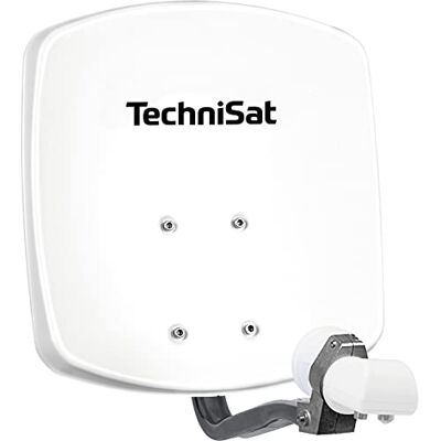 TechniSat DIGIDISH 33 – antena satelitarna dla 2 uczestników (mały zestaw satelitarny 33 cm – kompletny zestaw z uchwytem ściennym i uniwersalnym Twin-LNB) biała TechniSat DIGIDISH 33 – antena satelitarna dla 2 uczestników (mały zestaw satelitarny 33 cm – kompletny zestaw z uchwytem ściennym i uniwersalnym Twin-LNB) biała