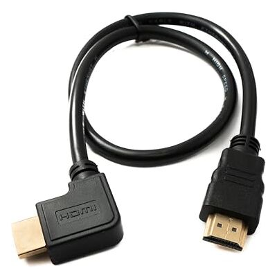 System-S Kabel HDMI 1.4 50 cm standardowa wtyczka do wtyczki kątowa 4K UHD 30 Hz 2K 60 Hz adapter System-S Kabel HDMI 1.4 50 cm standardowa wtyczka do wtyczki kątowa 4K UHD 30 Hz 2K 60 Hz adapter
