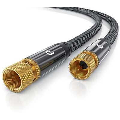 CSL-Computer CSL Kabel Satelitarny HDTV Z Plecionką 135 Db 75 Omów Wtyczka F Do Wtyczki F Koncentryczny Antenowy Do Radio DVB-T2 UKW DAB CSL-Computer CSL Kabel Satelitarny HDTV Z Plecionką 135 Db 75 Omów Wtyczka F Do Wtyczki F Koncentryczny Antenowy Do Radio DVB-T2 UKW DAB