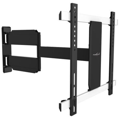 PureMounts SLIMFLEX-52 uchwyt ścienny do telewizorów z 66-132 cm (26-52"), VESA: 400x400, nachylenie: -15°, wychylny: +/-180°, odległość od ściany: 30-600 mm, nośność maks. : 25 kg, czarny PureMounts SLIMFLEX-52 uchwyt ścienny do telewizorów z 66-132 cm (26-52"), VESA: 400x400, nachylenie: -15°, wychylny: +/-180°, odległość od ściany: 30-600 mm, nośność maks. : 25 kg, czarny
