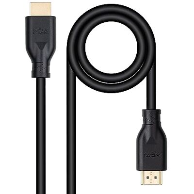 NANOCABLE 10.15.3902 Kabel HDMI V2.0 4K@60Hz 18Gbps Złącze typu A Męski na typ A CCS, Kolor Czarny, 2 m NANOCABLE 10.15.3902 Kabel HDMI V2.0 4K@60Hz 18Gbps Złącze typu A Męski na typ A CCS, Kolor Czarny, 2 m