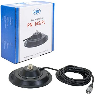 PNI Uchwyt magnetyczny do anteny CB 145 / PL, 145 mm, 4 m kabel RG58 i wtyczka PL259 PNI Uchwyt magnetyczny do anteny CB 145 / PL, 145 mm, 4 m kabel RG58 i wtyczka PL259