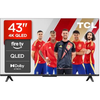 TCL 43T6C Fire TV 43 cale QLED 4K UHD Smart TV, HDR (Multi-Format), Dolby Atmos, Motion Clarity, Alexa Voice Dolby Vision kompatybilna z Alexa TCL 43T6C Fire TV 43 cale QLED 4K UHD Smart TV, HDR (Multi-Format), Dolby Atmos, Motion Clarity, Alexa Voice Dolby Vision kompatybilna z Alexa