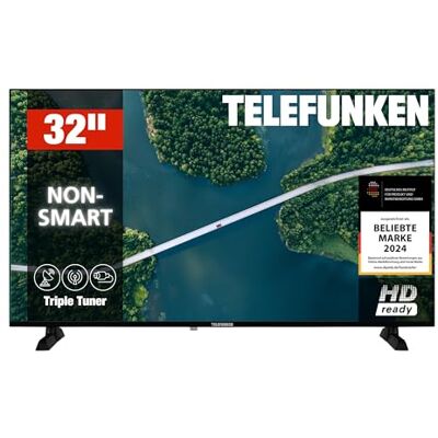 TELEFUNKEN XH32P900S 32-calowy telewizor LED HD Ready (1366 x 768 pikseli) z ekranem o przekątnej 80 cm i wbudowanym potrójnym tunerem (2026) TELEFUNKEN XH32P900S 32-calowy telewizor LED HD Ready (1366 x 768 pikseli) z ekranem o przekątnej 80 cm i wbudowanym potrójnym tunerem (2026)