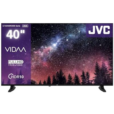 JVC VIDAA LT-40VDF2555 (2026) Smart TV, Full HD HDR, ekran o przekątnej 100 cm i wbudowanym potrójnym tunerem, telewizor LED JVC VIDAA LT-40VDF2555 (2026) Smart TV, Full HD HDR, ekran o przekątnej 100 cm i wbudowanym potrójnym tunerem, telewizor LED