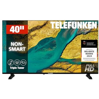 TELEFUNKEN XF40P900S 40" telewizor LED Full HD (1920 x 1080 pikseli) z ekranem o przekątnej ekranu 100 cm i wbudowanym potrójnym tunerem (2026) TELEFUNKEN XF40P900S 40" telewizor LED Full HD (1920 x 1080 pikseli) z ekranem o przekątnej ekranu 100 cm i wbudowanym potrójnym tunerem (2026)