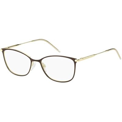 Tommy Hilfiger Okulary z ostrością widzenia dla kobiet, opcjonalnie z filtrem przeciwsłonecznym lub filtrem niebieskiego światła, prostokątne, wykonane ze stali (w zestawie etui na okulary) Tommy Hilfiger Okulary z ostrością widzenia dla kobiet, opcjonalnie z filtrem przeciwsłonecznym lub filtrem niebieskiego światła, prostokątne, wykonane ze stali (w zestawie etui na okulary)