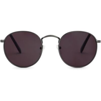 OPULIZE Sol Classic lata 60-te retro okrągłe matowe brązowe czarne końcówki męskie damskie okulary przeciwsłoneczne UV400 S94-7 +0,00 OPULIZE Sol Classic lata 60-te retro okrągłe matowe brązowe czarne końcówki męskie damskie okulary przeciwsłoneczne UV400 S94-7 +0,00