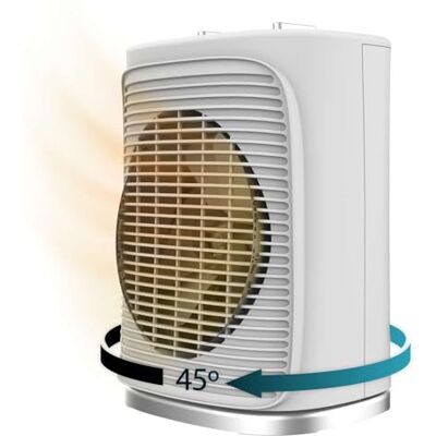 Cecotec Niski pobór mocy ReadyWarm 2050 Max Force Rotate White. Termowentylator 2000 W, oscylacja 65º, 3 tryby, Regulowany termostat, Obszar pokrycia 20 m2, Biały Cecotec Niski pobór mocy ReadyWarm 2050 Max Force Rotate White. Termowentylator 2000 W, oscylacja 65º, 3 tryby, Regulowany termostat, Obszar pokrycia 20 m2, Biały