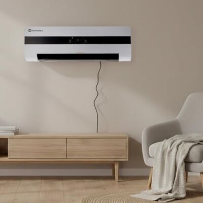 M mimotec Ceramiczny grzejnik ścienny Dad 3000 W, cichy <45 dB, z pilotem zdalnego sterowania, wyświetlaczem LED, timerem i kratą oscylacyjną, ochroną IPX2 i przed przegrzaniem M mimotec Ceramiczny grzejnik ścienny Dad 3000 W, cichy <45 dB, z pilotem zdalnego sterowania, wyświetlaczem LED, timerem i kratą oscylacyjną, ochroną IPX2 i przed przegrzaniem