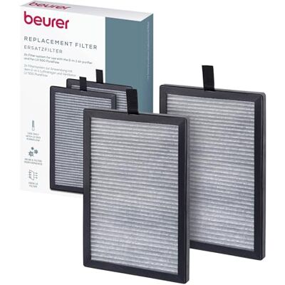 Beurer LV 500 zestaw do kupowania filtrów, 3-warstwowy system filtrów z filtrem wstępnym, HEPA H13 i filtrem z węglem aktywnym, filtr zamienny do oczyszczacza powietrza i wentylatora 2 w 1, 2 Beurer LV 500 zestaw do kupowania filtrów, 3-warstwowy system filtrów z filtrem wstępnym, HEPA H13 i filtrem z węglem aktywnym, filtr zamienny do oczyszczacza powietrza i wentylatora 2 w 1, 2
