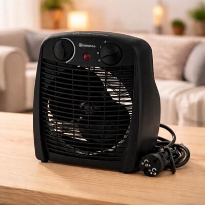 M mimotec Grzejnik elektryczny Black Comfort 2000 W Mimotec, przenośne ogrzewanie podłogowe, podwójna moc 1000/2000 W, niski poziom hałasu <53 dB, IP20, do pomieszczeń do 20 m² M mimotec Grzejnik elektryczny Black Comfort 2000 W Mimotec, przenośne ogrzewanie podłogowe, podwójna moc 1000/2000 W, niski poziom hałasu <53 dB, IP20, do pomieszczeń do 20 m²