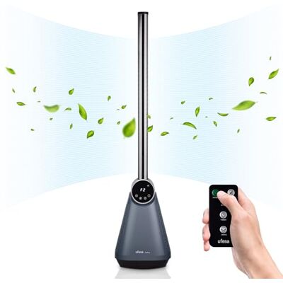 Ufesa TK50 wentylator wieżowy bez łopatek, cichy 50 W, 3 prędkości, 3 tryby, pilot zdalnego sterowania, wysokość 97 cm, oscylacja 40°, timer, ekran dotykowy LED Ufesa TK50 wentylator wieżowy bez łopatek, cichy 50 W, 3 prędkości, 3 tryby, pilot zdalnego sterowania, wysokość 97 cm, oscylacja 40°, timer, ekran dotykowy LED
