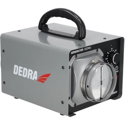 Dedra Generator Ozonu O3 20000 mg/h, Ozonator Powietrza 20g/h 120W, Timer 1-120 min, Rura 150 cm, Usuwanie Zapachów, Ozonowanie Samochodu, Mieszkania i Wentylacji Dedra Generator Ozonu O3 20000 mg/h, Ozonator Powietrza 20g/h 120W, Timer 1-120 min, Rura 150 cm, Usuwanie Zapachów, Ozonowanie Samochodu, Mieszkania i Wentylacji