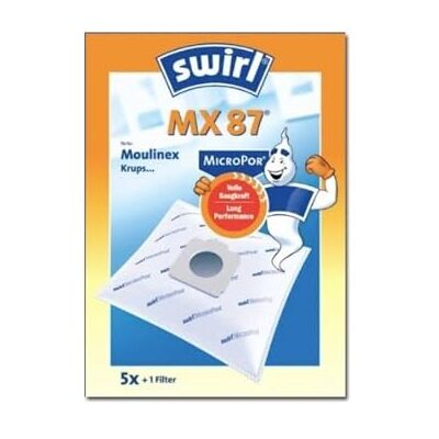 Swirl A 08 MicroPor Plus worki do odkurzacza AEG, filtr przeciwalergiczny, 4 sztuki z filtrem Swirl A 08 MicroPor Plus worki do odkurzacza AEG, filtr przeciwalergiczny, 4 sztuki z filtrem