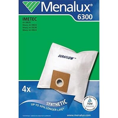 Menalux 6300 4 syntetyczne worki do odkurzacza Imetec 8020, 8024, 8026, 8296 Menalux 6300 4 syntetyczne worki do odkurzacza Imetec 8020, 8024, 8026, 8296