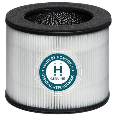 Homedics TotalClean, filtr wymienny oczyszczania powietrza 360 stopni Hepa z aktywowanym węglem, aby usunąć 99% zanieczyszczeń powietrznych. Do modeli oczyszczania powietrza AP-T10-BK i Homedics TotalClean, filtr wymienny oczyszczania powietrza 360 stopni Hepa z aktywowanym węglem, aby usunąć 99% zanieczyszczeń powietrznych. Do modeli oczyszczania powietrza AP-T10-BK i