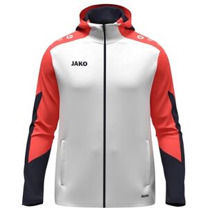 6870 JAKO Dziecięca kurtka z kapturem Dynamic, biała/koralowa/granatowa, 152 6870 JAKO Dziecięca kurtka z kapturem Dynamic, biała/koralowa/granatowa, 152