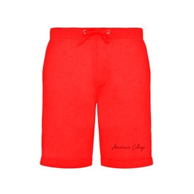 ACBER224 Rouge Taille M AMERICAN COLLEGE USA szorty bermudy męskie damskie mieszane, Czerwona, M ACBER224 Rouge Taille M AMERICAN COLLEGE USA szorty bermudy męskie damskie mieszane, Czerwona, M