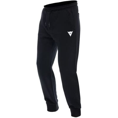 Dainese Sweatpant Logo, męskie spodnie sportowe, kombinezon bawełniany, logo, czarny/biały, XXXL Dainese Sweatpant Logo, męskie spodnie sportowe, kombinezon bawełniany, logo, czarny/biały, XXXL