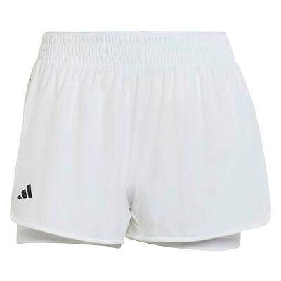 QB562 adidas Kobiety Tennis Climacool 2In1 Match Shorts, white, L QB562 adidas Kobiety Tennis Climacool 2In1 Match Shorts, white, L