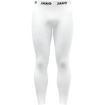 8479 JAKO Uniseks długie legginsy funkcyjne, białe, L 8479 JAKO Uniseks długie legginsy funkcyjne, białe, L