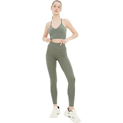 Legginsy sportowe Trendyol wysokie stan 7/8 Rozmiar Zielony S Legginsy sportowe Trendyol wysokie stan 7/8 Rozmiar Zielony S