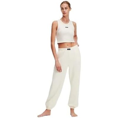 245W2113 KARL LAGERFELD Damskie legginsy Essential Cuffed Joggers, Ivory Essential Logo Cuffed Joggers 245W2113 KARL LAGERFELD Damskie legginsy Essential Cuffed Joggers, Ivory Essential Logo Cuffed Joggers