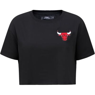 BCBA55003 Damska koszulka NBA Classic Chenille Cotton Single Jersey z krótkim rękawem Boxy Tee czarna, Czarny, M BCBA55003 Damska koszulka NBA Classic Chenille Cotton Single Jersey z krótkim rękawem Boxy Tee czarna, Czarny, M