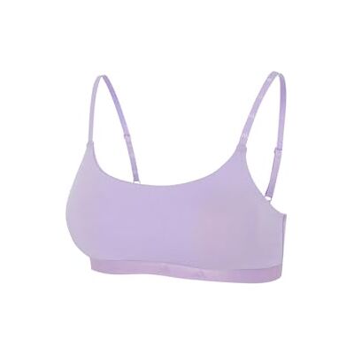 4A0193 adidas Damski biustonosz bawełniany Scoop Bralette-Sport Active Essentials, Powder Plum_, L 4A0193 adidas Damski biustonosz bawełniany Scoop Bralette-Sport Active Essentials, Powder Plum_, L
