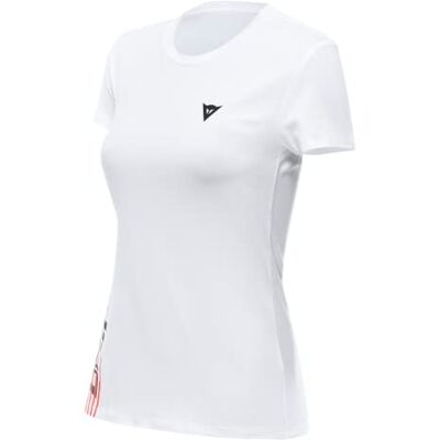 Dainese T-Shirt Logo Lady, Casual Koszulka Motocyklowa, Damska, Biała/Czarna, L Dainese T-Shirt Logo Lady, Casual Koszulka Motocyklowa, Damska, Biała/Czarna, L