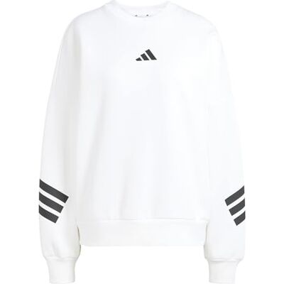 JE0204 adidas dames FUTURE ICONS THREE STRIPES SWEATSHIRT, white, S JE0204 adidas dames FUTURE ICONS THREE STRIPES SWEATSHIRT, white, S