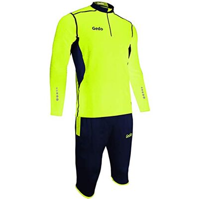 LF131407 Gedo techniczny dres treningowy z Pantalon Pirata, marino-amarillo Fluo, 3 x S LF131407 Gedo techniczny dres treningowy z Pantalon Pirata, marino-amarillo Fluo, 3 x S