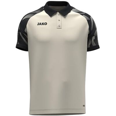 6326 JAKO Koszulka polo Sonic, Off White/czarna, S 6326 JAKO Koszulka polo Sonic, Off White/czarna, S