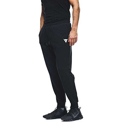 Dainese Sweatpant Logo, Spodnie Sportowe Mężczyzna, Dresy Bawełna, Logo, Czarny/Biały, L Dainese Sweatpant Logo, Spodnie Sportowe Mężczyzna, Dresy Bawełna, Logo, Czarny/Biały, L
