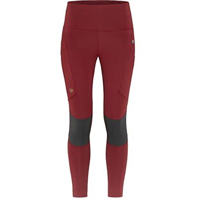 84771 Fjällräven Abisko Trekking Tights PRO W Spodnie sportowe Damski, Pomegranat Red-iron Grey, XXS 84771 Fjällräven Abisko Trekking Tights PRO W Spodnie sportowe Damski, Pomegranat Red-iron Grey, XXS