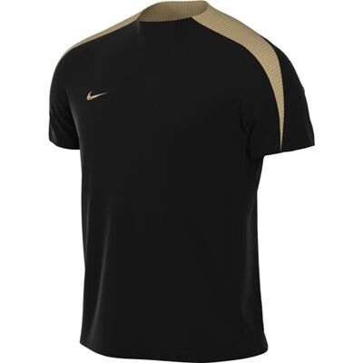 FN2399-011 Nike Męski M Nk Df Strk Top Ss, Black/Black/Jersey Gold/Metallic Gold, , XS FN2399-011 Nike Męski M Nk Df Strk Top Ss, Black/Black/Jersey Gold/Metallic Gold, , XS